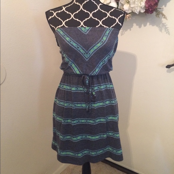 Mossimo Strapless Mini Dress XS Tribal Print