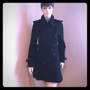 New Authentic Burberry London Wool Trench Coat New Authentic Burberry London Wool Trench Coat