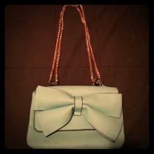 Tiffanys Blue Satchel With Bow