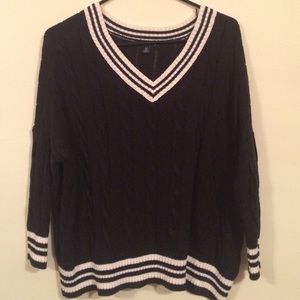Varsity knit sweater