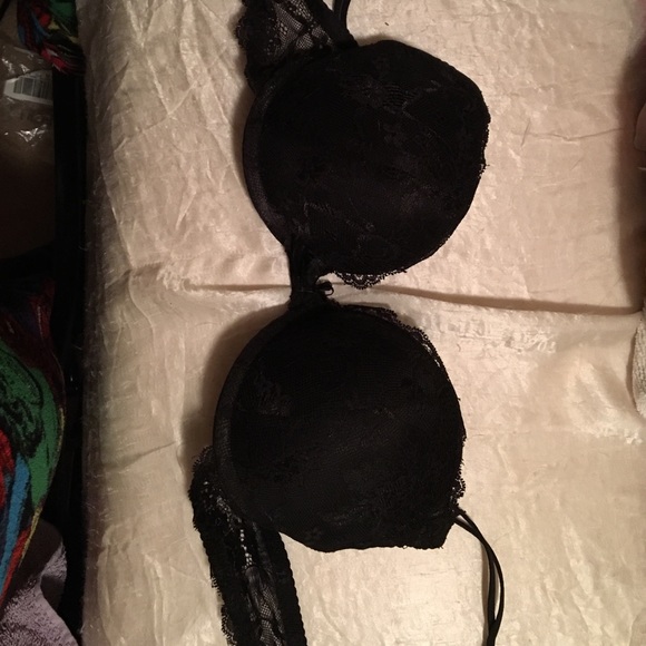 Push up Lacey black bra