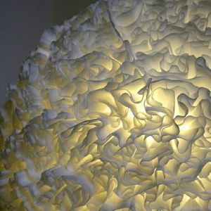 .White Fluff Lamp homeColor Changing Bulb W Remote