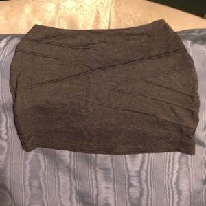 Gray mini skirt