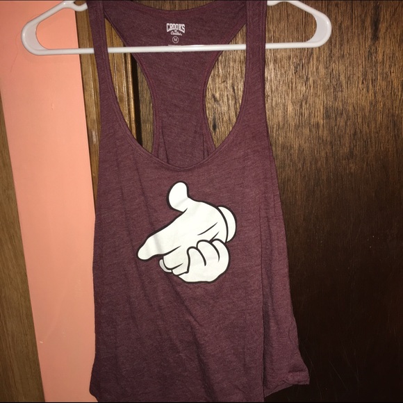 Maroon tank top!