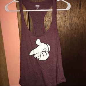 Maroon tank top!