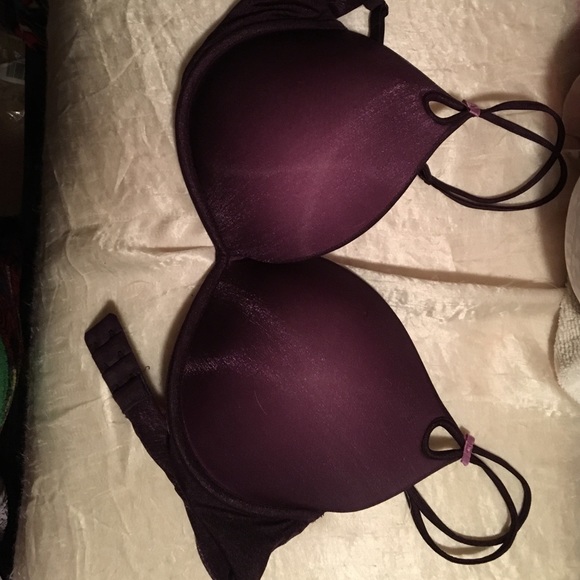Purple push up bra