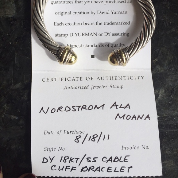 ❤SOLD❤️ David Yurman 7mm cable bracelet silver - Picture 2 of 4