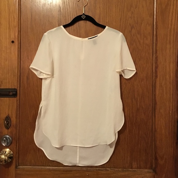 Sheer short-sleeved top