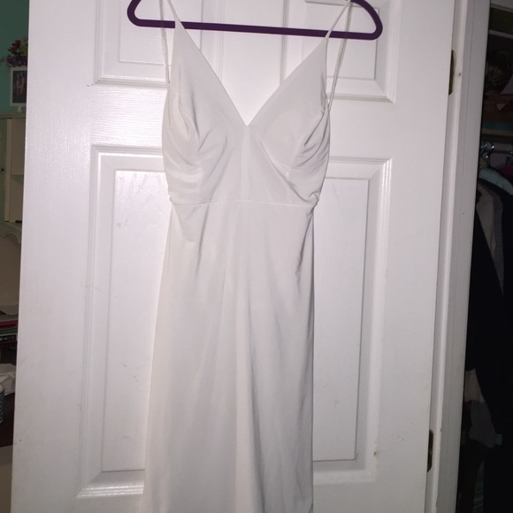 White tight dress from Fashion Nova