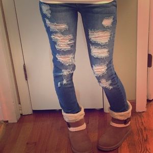 favorite boyfriend destructed jeans