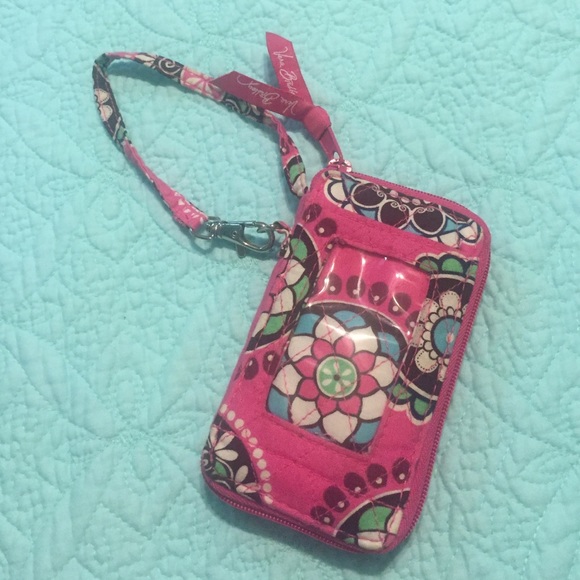 Vera Bradley Wristlet in Cupcakes Pink