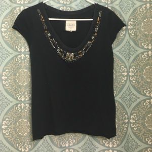 Navy Blue Top w/Detail