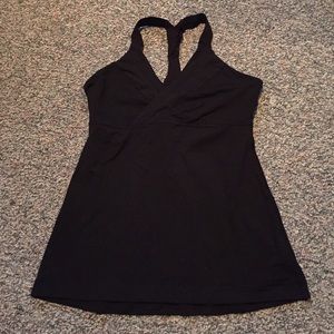 Black Lululemon Deep Breath Tank