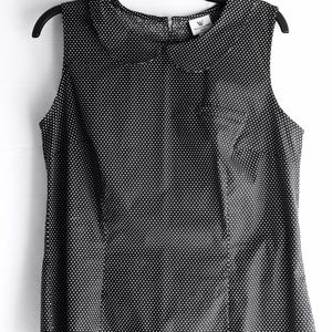 Worthington black sleeveless blouse.
