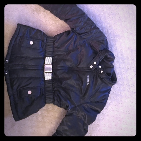 Bebe short puffer jacket size large