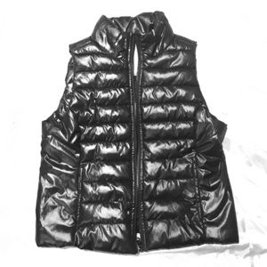 Aero "live love dream" large black puffy vest