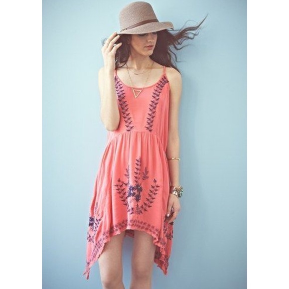 🚫SOLD🚫Pink Meadows of medallion slip dress