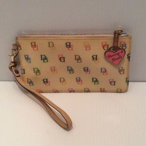 Dooney&Bourke Multi-Colored Logo Wristlet