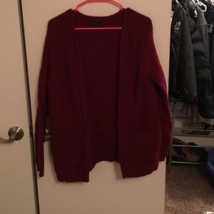 J crew burgundy sweater