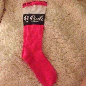 NWOT PINK knee high socks