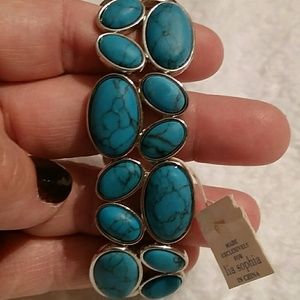 Lia Sophia turquoise colored bracelet
