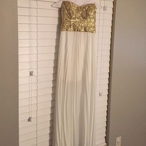 Gold sequins dress formal prom whatever!!