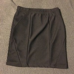 Black pencil skirt