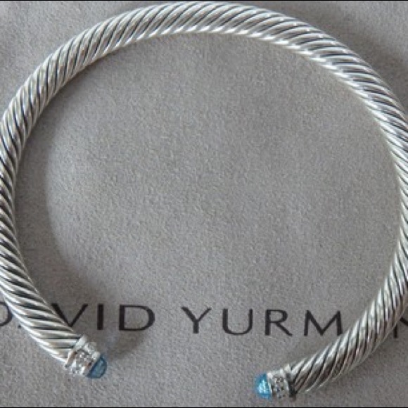 Like new Cable Classics Bracelet with Blue Topaz