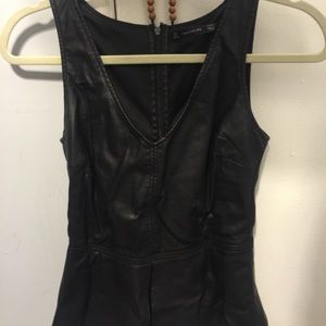 Small Zara Leather Top