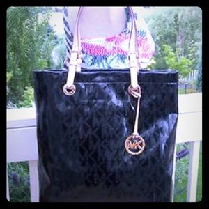 Michael Kors Black Patent Tote
