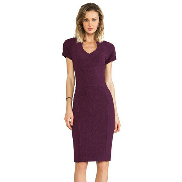 Black Halo Plum Hawk Dress