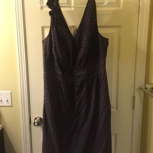 V neck black mid length dress. Dress Barn brand