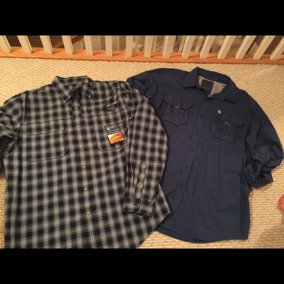 Lot of 2 Timberland dress shirt.