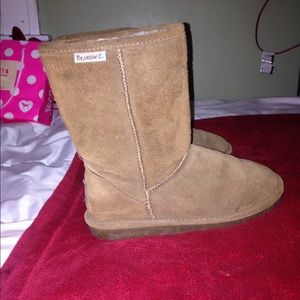 Tan bearpaw boots