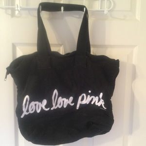 Victoria's Secret PINK Black tote bag