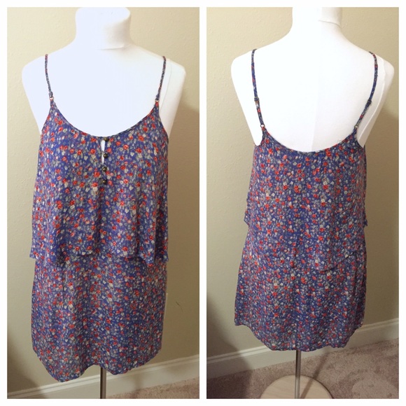 Aerie Floral Flounce Sundress