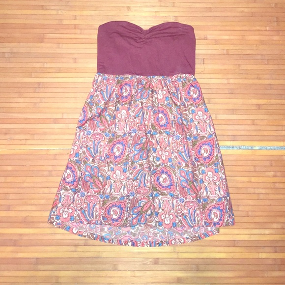 Strapless roxy dress