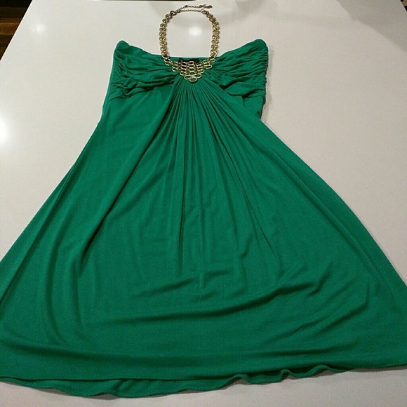 Green & Gold Dress