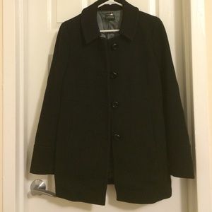 Beautiful Black J Crew Wool Coat