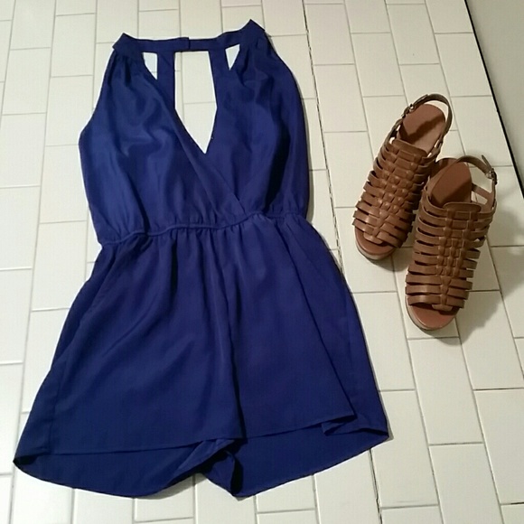 Adorable boutique blue romper