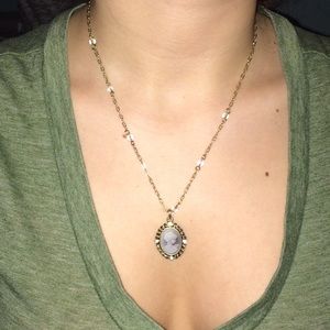 Vintage face necklace