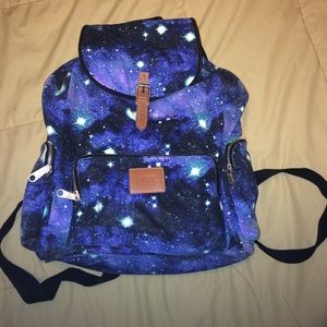 Pink galaxy backpack