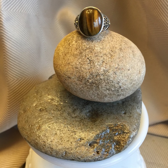 Tiger's Eye and Sterling Silver Ring