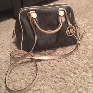 Michael Kors Brown MK logo bag
