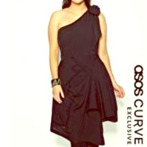 💕💕PRICE DROP💕💕Asos Curve asymmetric dress