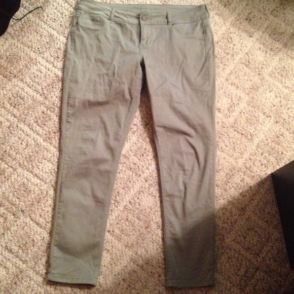 Maurice's Olive skinnies