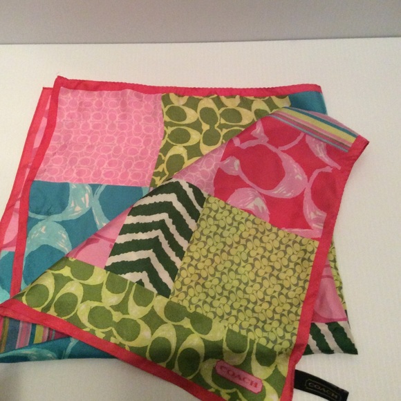 Multi-Pattern 100% Silk Coach Scarf/Twilly - Picture 1 of 4
