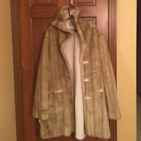 Jones New York Reversible Faux Fur Coat