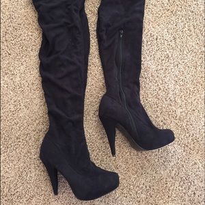 Thigh High Boots... 7.5 size and worn twice
