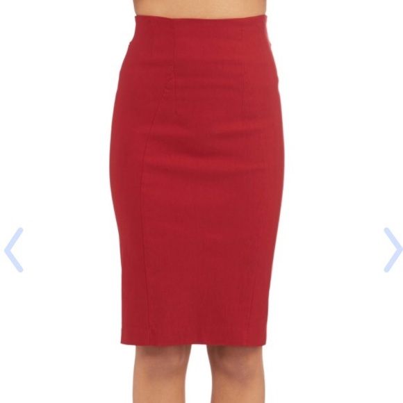 ModCloth Dresses & Skirts - Modcloth Red Pencil Skirt